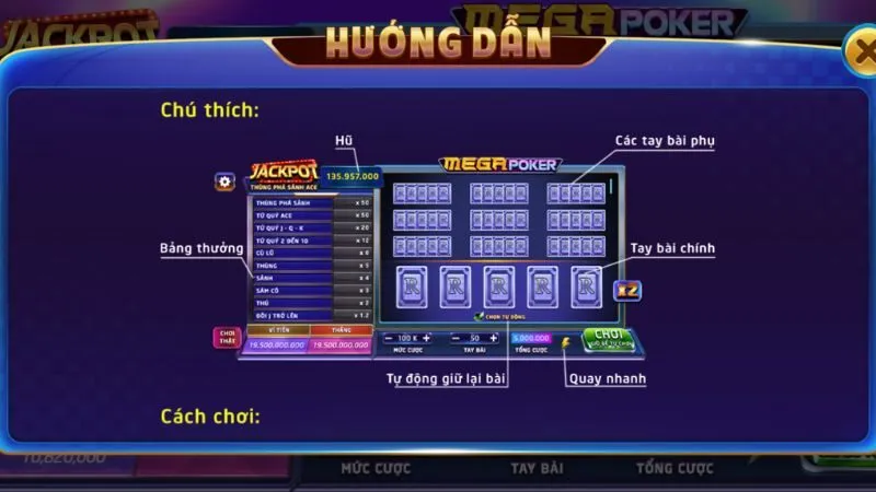 Chơi Poker đơn giản với hướng dẫn tại Rikvip
