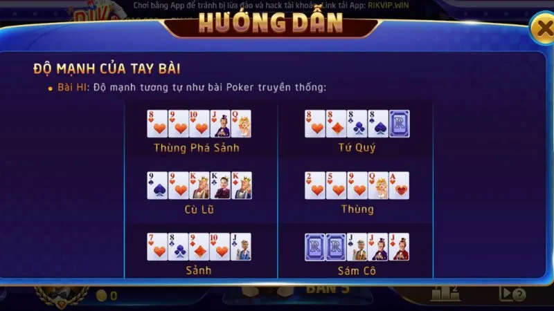 Minh hoạ hình ảnh tay bài mạnh tại Rikvip